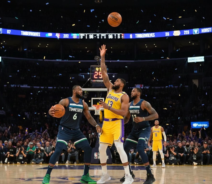 timberwolves vs lakers match player stats