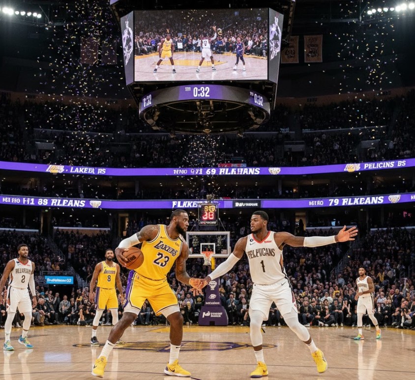 lakers vs new orleans pelicans match player stats