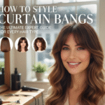 How to Style Curtain Bangs