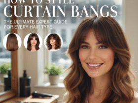 How to Style Curtain Bangs