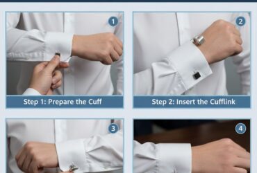how to put on cufflinks