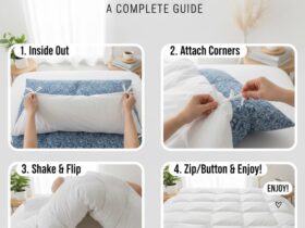 how to put on duvet cover