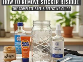 how to remove sticker residue