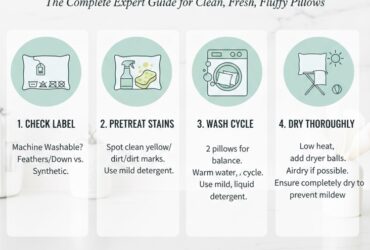 how to wash pillows