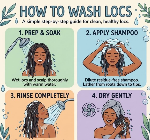 how to wash locs
