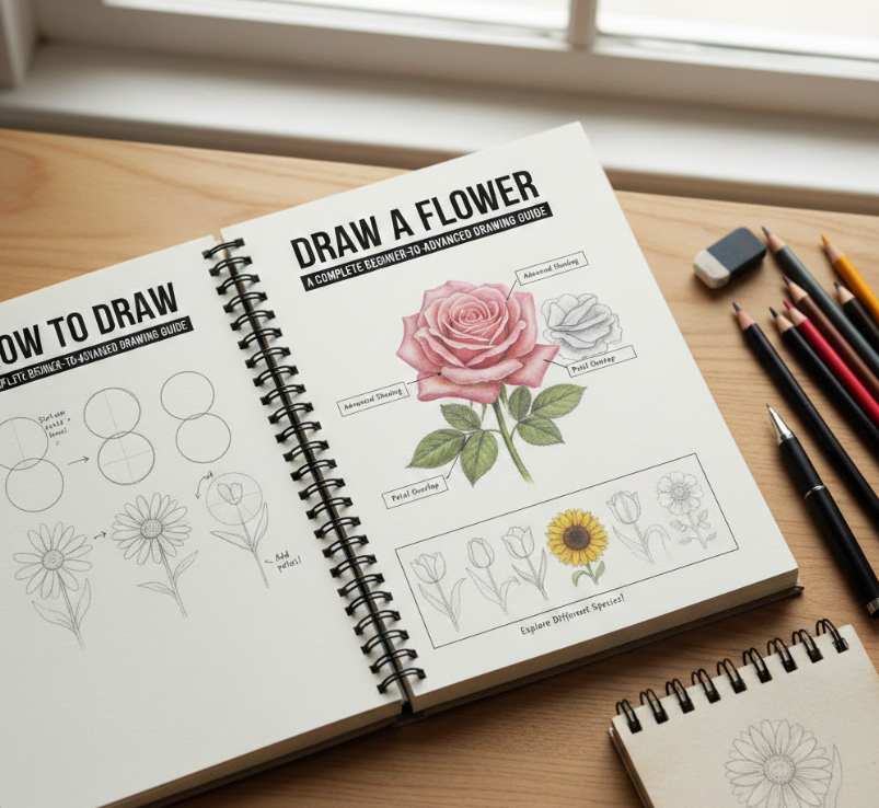 How to Draw a Flower
