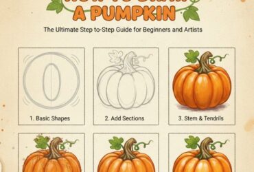 how to draw a pumpkin