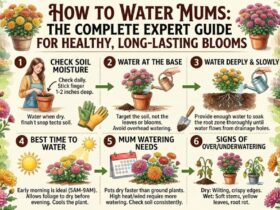 how to water mums