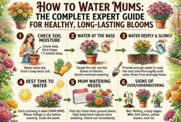 how to water mums