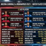 arizona cardinals vs colts match player stats