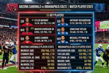 arizona cardinals vs colts match player stats