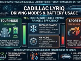 do the driving modes in cadillac lyriq offer different ranges or battery usages