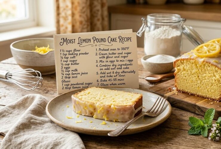 moist lemon pound cake recipe